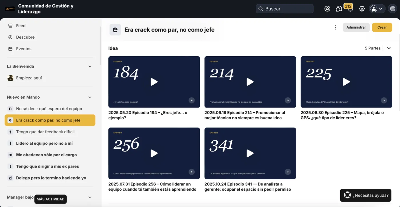La comunidad por dentro: ordenada por tu problema